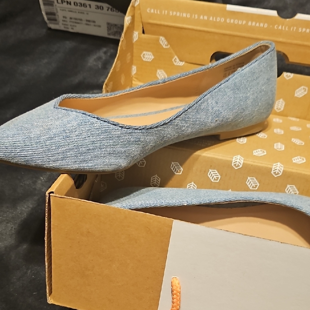 Call It Spring Light Blue Flats